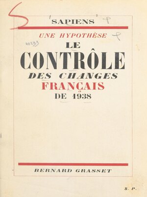 cover image of Une hypothèse